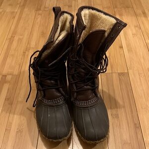 L.L. Bean Brown and Tan Boots